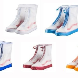 成人防滑拉鍊雨鞋套,顏色隨機