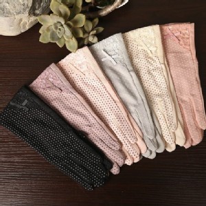 夏季蕾絲防曬觸屏手套