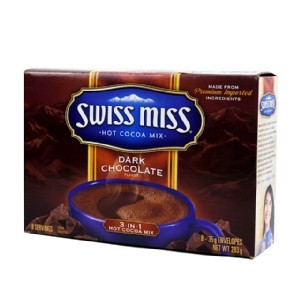 《Swiss Miss》 熱可可粉-黑巧克力*3盒