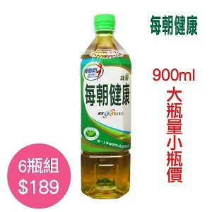 《御茶園》每朝健康綠茶900ml(6瓶/組) | [大合購] 愛之味分解茶水喝很