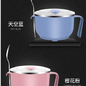 大容量304不銹鋼泡麵碗