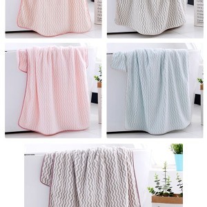 日系條紋強力5倍吸水大浴巾