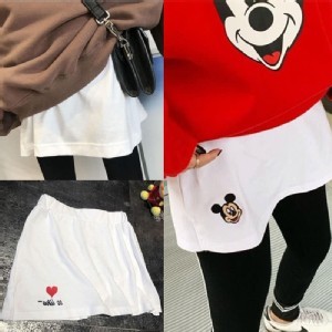 遮屁屁神器棉T打底裙