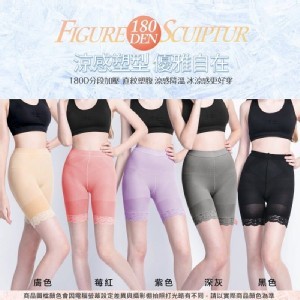 台灣製180D肌涼感 防狼雕塑褲【1組兩件】