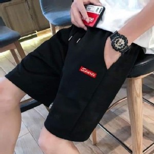 男款雙口袋鬆緊短褲