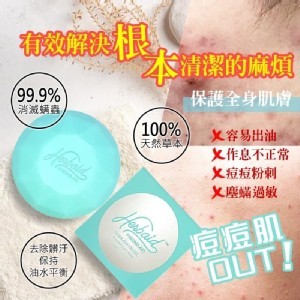 HERBAID�熱銷口碑款 100%戰痘除蟎皂 100g(全身適用)