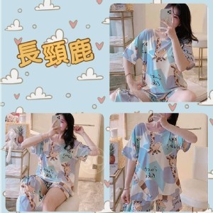 寬鬆甜美家居服- 長頸鹿