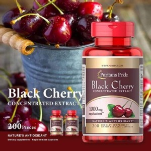 Puritans Pride 黑櫻桃 1000mg 高單位200顆膠囊