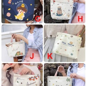 童話世界萬用手提帆布包