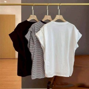 微美雙層摺袖上衣