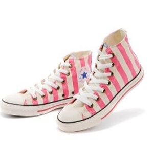 『E-COOL』 Converse All star 時尚條紋 女款 帆布鞋