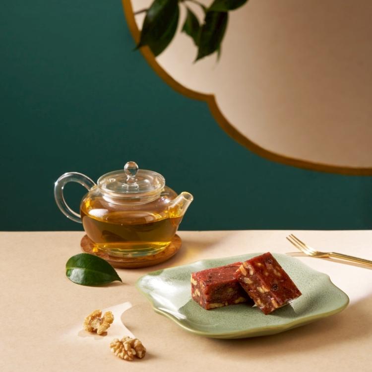 【吉品養生】小福貴玫瑰荔枝x遊山茶訪 聯名茶點禮盒(2入/組)-附提袋