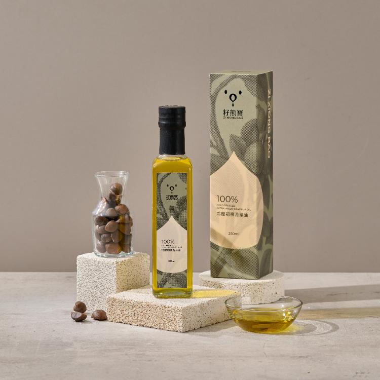 【籽熊寶】山茶油/苦茶油(附提袋) 青果味山茶油可生飲、清蒸涼拌/堅果味苦茶油可煎煮炒炸