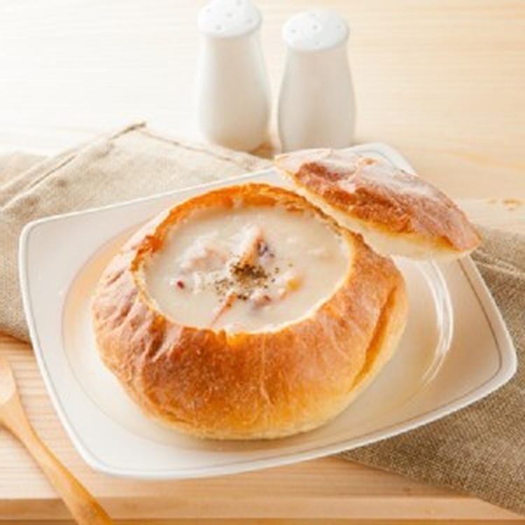 【易鼎活蝦】海鮮巧達濃湯麵包盅 220g