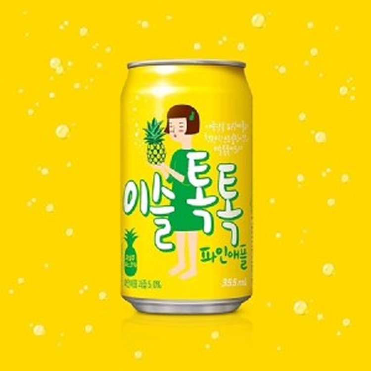 韓國真露鳳梨氣泡酒 6罐