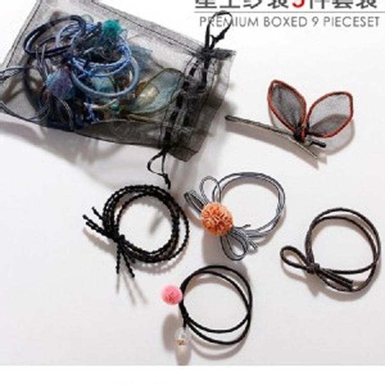 韓版小清新髮飾9件套組