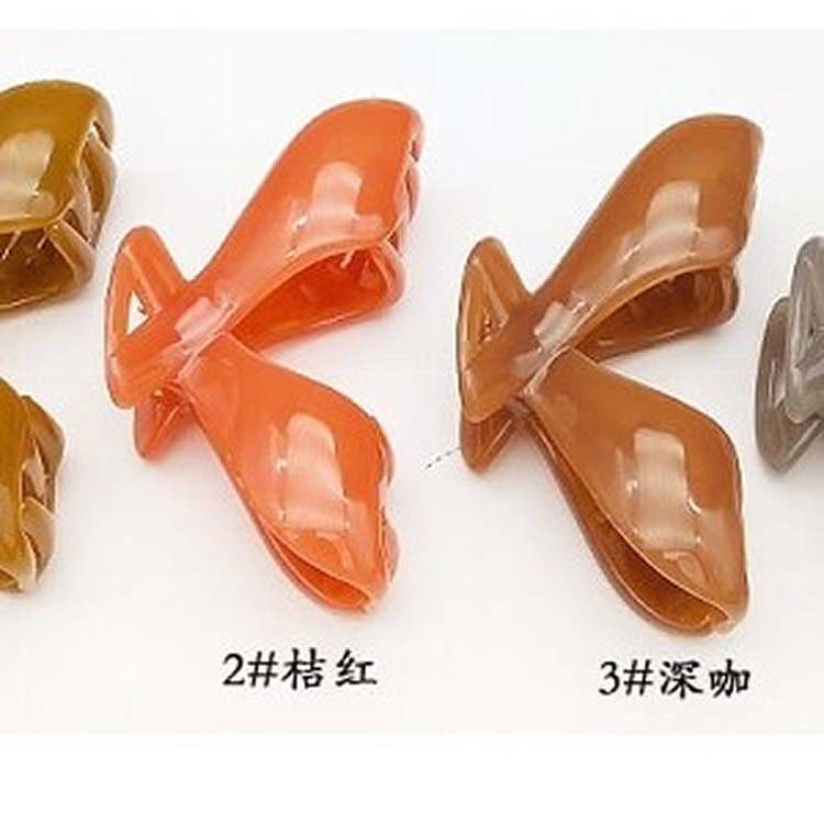 韓版中型髮抓夾組,4色一組