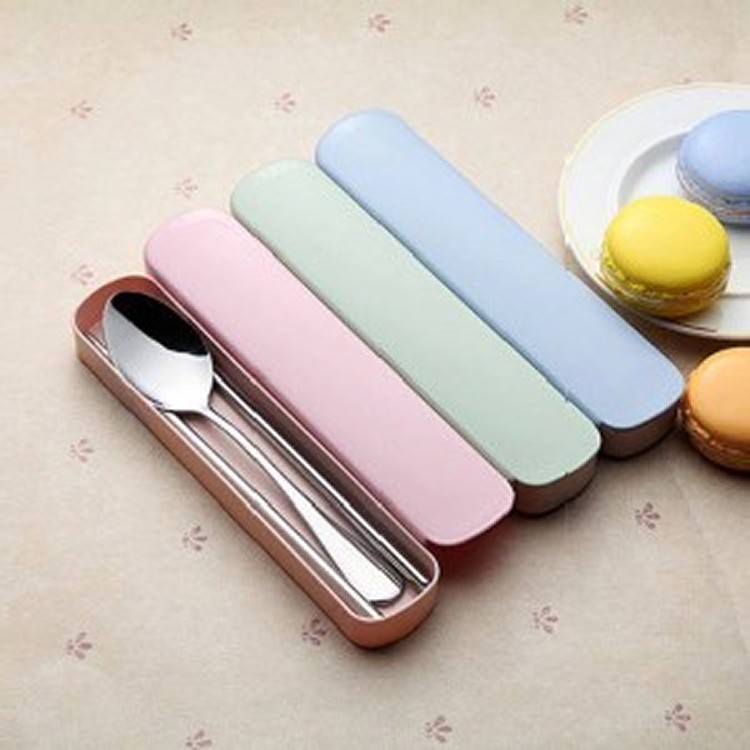 北歐色系不銹鋼環保便攜餐具組