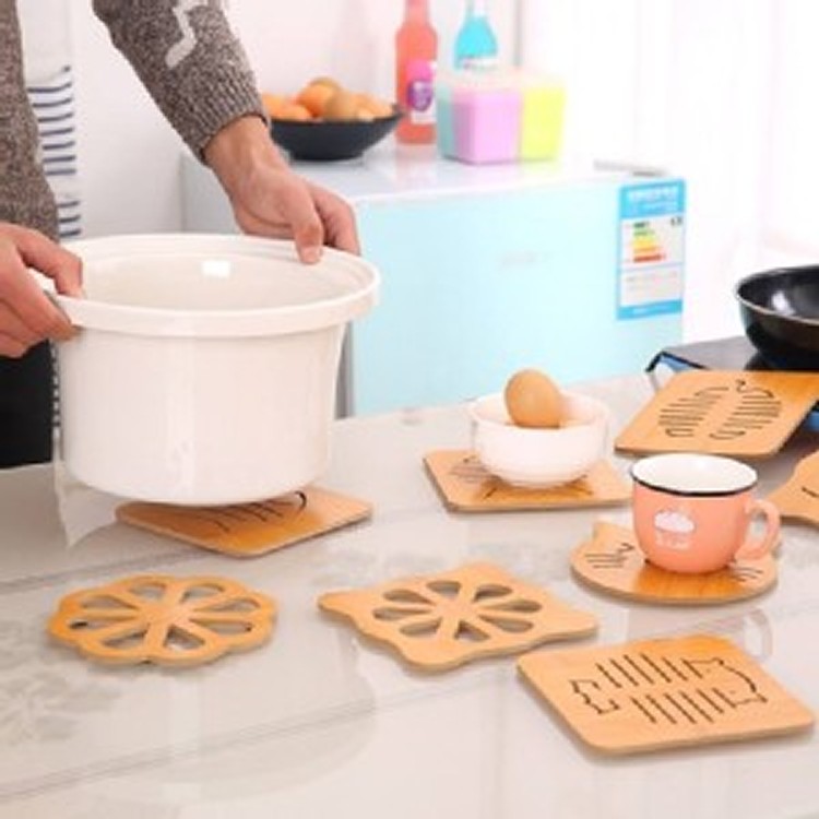 木質卡通家用隔熱墊