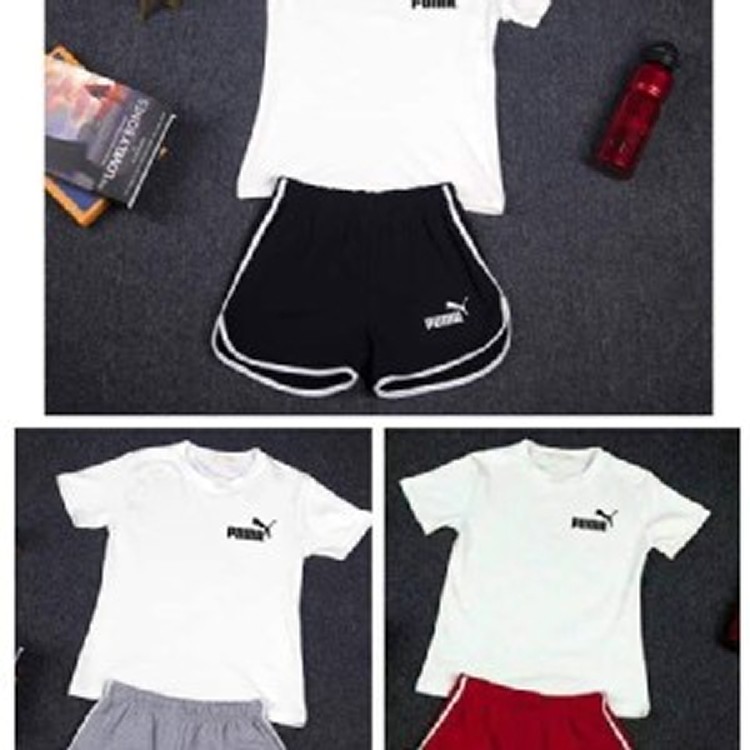 瑜珈熱褲款兩件套PUMA灰色