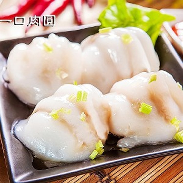 【顏記】清蒸肉圓-飽滿蝦仁口味 (6粒裝) | [大合購] 顏記一口肉圓❖年度大