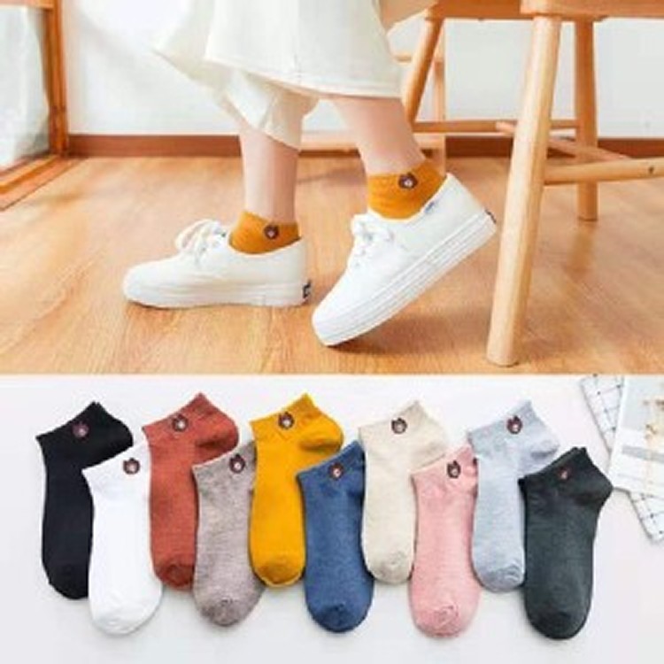 小熊純棉襪10入