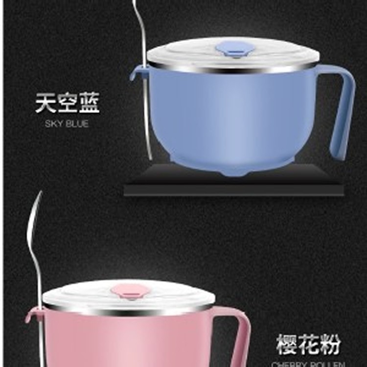 大容量304不銹鋼泡麵碗