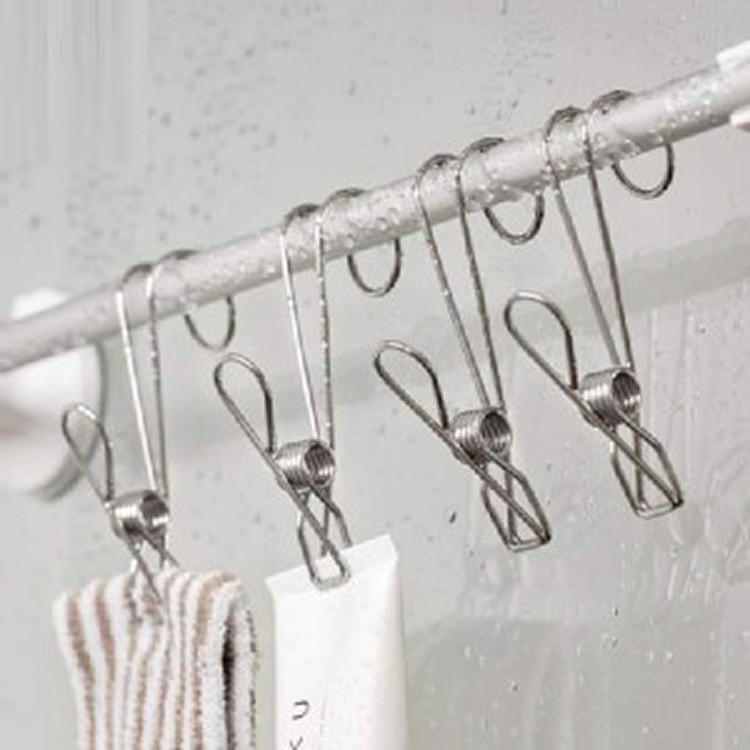 多功能不鏽鋼掛勾夾子20入包