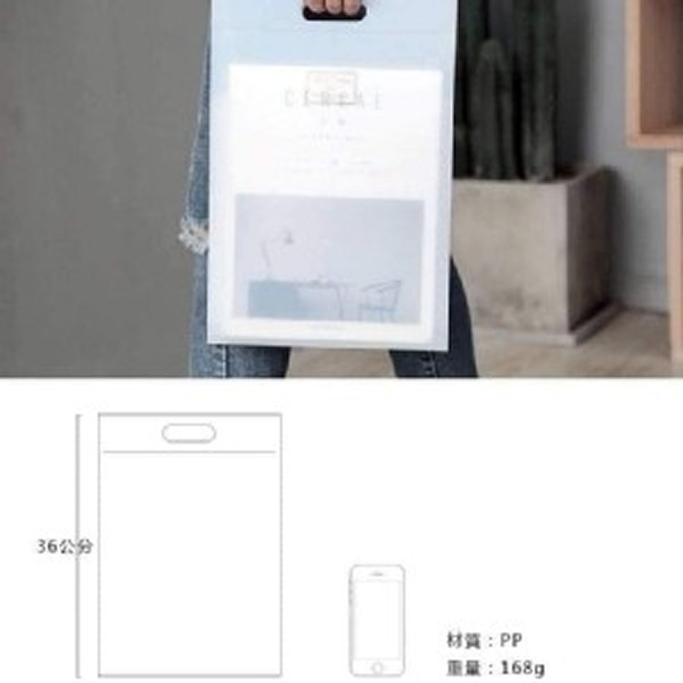 透明豎式pp6分格風琴包