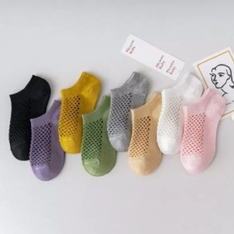 出口日本薄款網眼洞洞棉短襪(一組10雙)