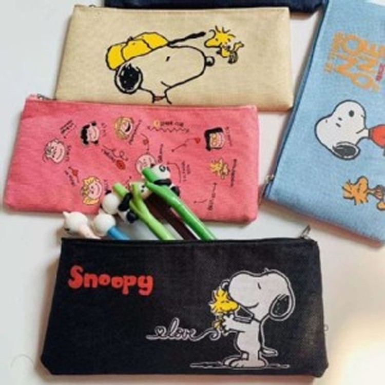 史努比文件袋+筆袋組(一組大+小各一)