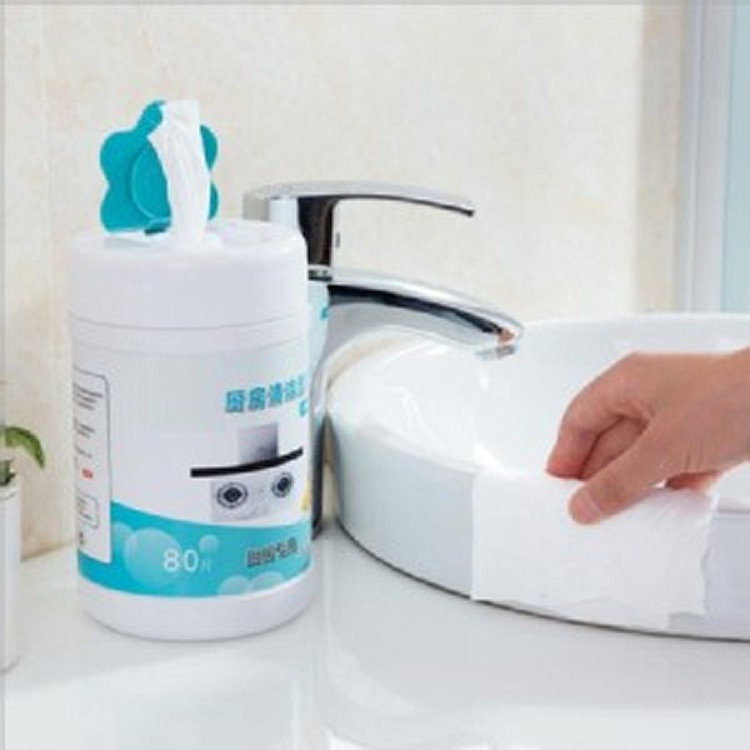 廚房大號桶裝煙機一次性柑橘去油污濕紙巾