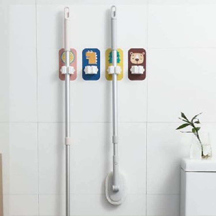 俏皮卡通拖把收納架5入組