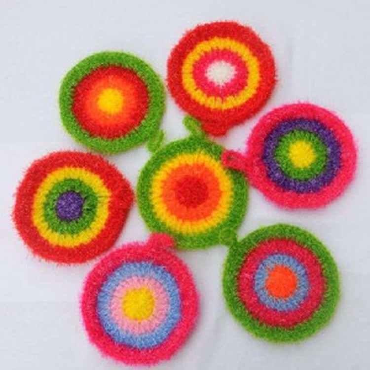 韓國造型纖維菜瓜布*5片