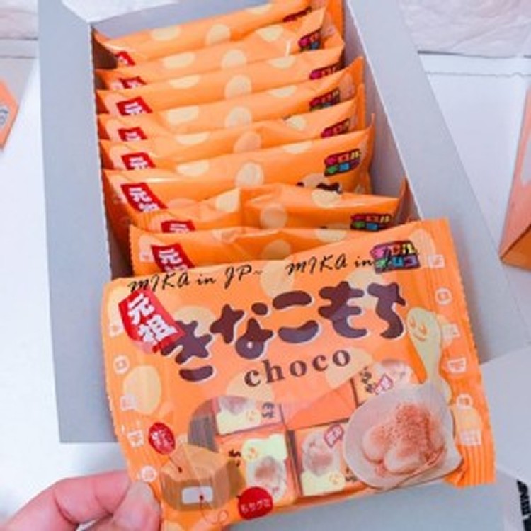 日本松尾黃豆粉QQ麻糬巧克力10包一盒