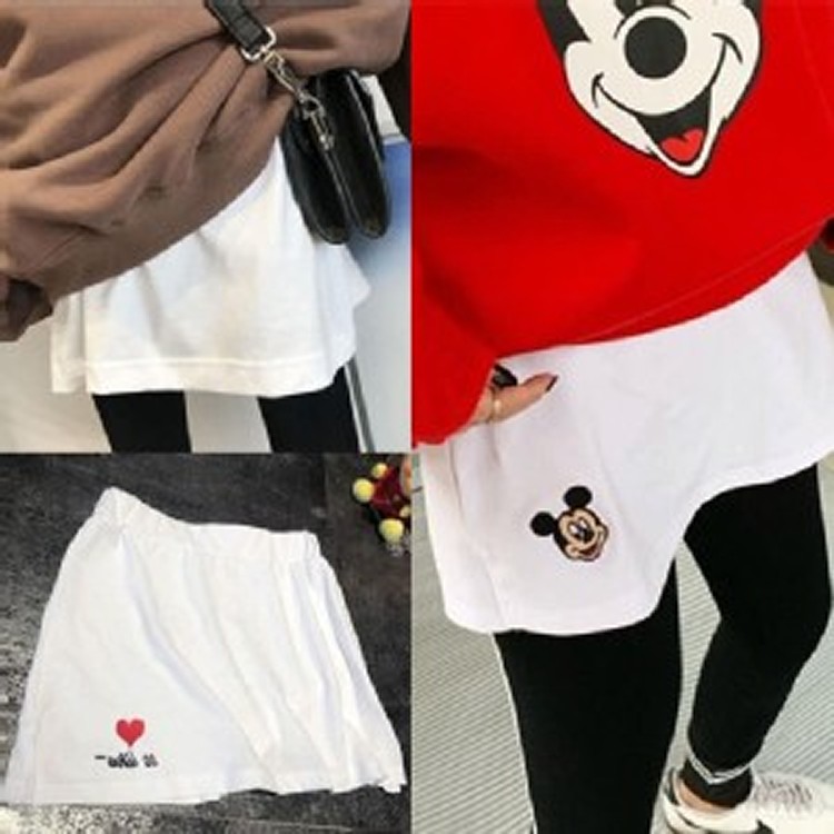 遮屁屁神器棉T打底裙