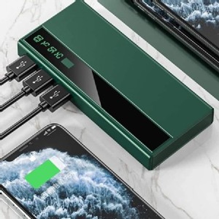 3孔數顯LED實際容量10000毫安行動電源