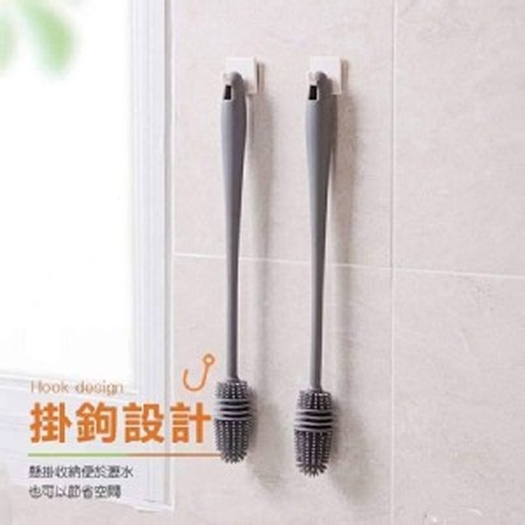 食品級矽膠長手柄杯刷(一組2支)