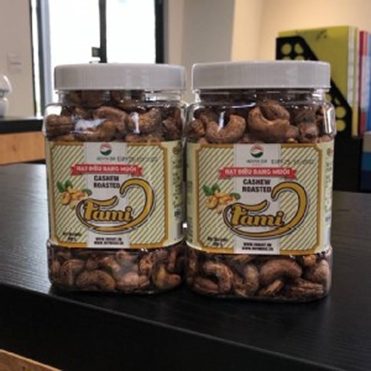 越南鹽味帶皮腰果罐裝500g