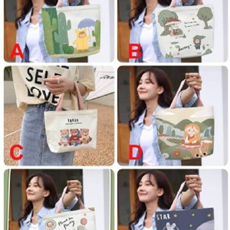 童話世界萬用手提帆布包