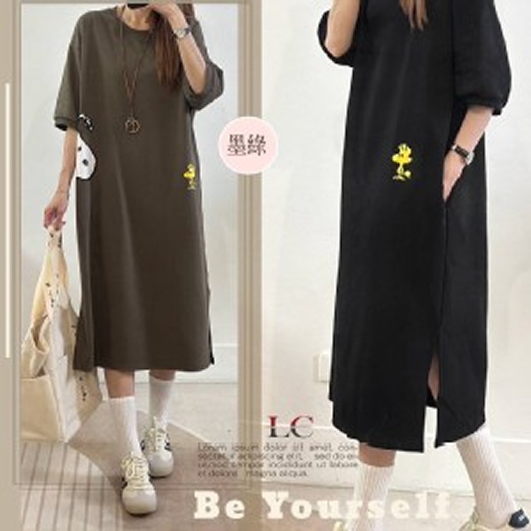 2025卡通印花長洋裝