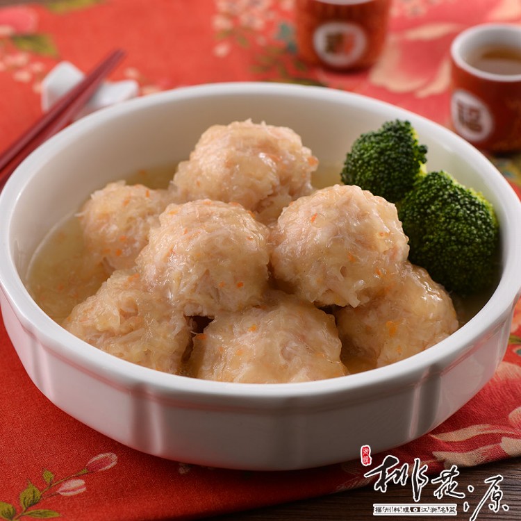 2024龍年菜【桃花源2017評比得獎】干貝扒繡球(75gx10顆)