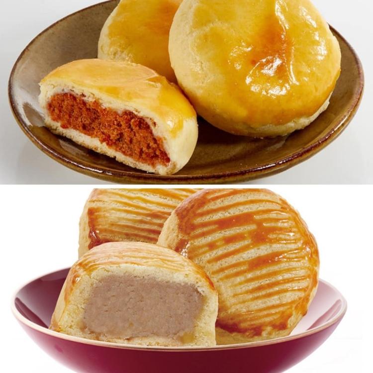 中秋節禮盒預購【一福堂】肉鬆Q餅+乳酪芋泥堡