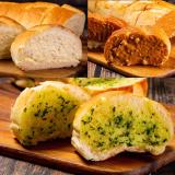 【查理布朗烘焙】冷凍湯普斯麵包 三種口味任選 大蒜、花生、巧達濃湯 特價：$165