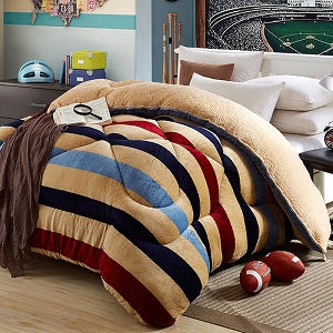 Missya【品味特調】超保暖法蘭絨x羊羔絨毯被多用途