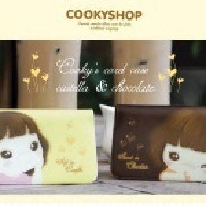韓國cookyshop甜蜜餅乾女孩卡片夾