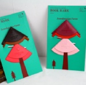 韓國BOOK MARK彩色皮質三角書籤