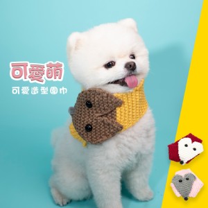 【QIDINA】可愛狐狸頭保暖寵物圍巾(任選)