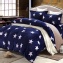 Missya【星空】超保暖法蘭絨x羊羔絨毯被多用途