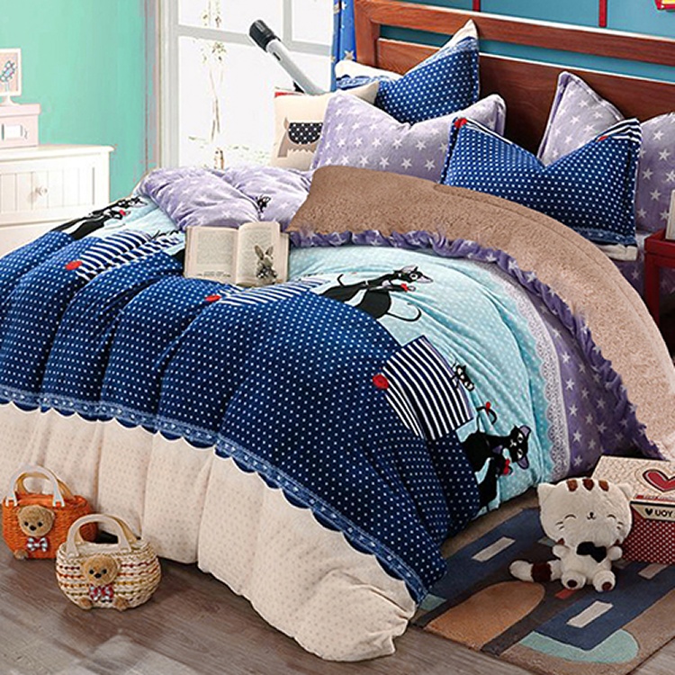 Missya【貓時代】超保暖法蘭絨x羊羔絨毯被多用途